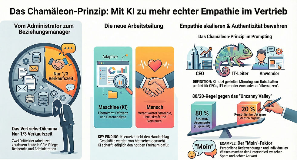 Das Chamäleon-Prinzip für KI im Sales
